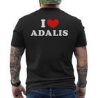 I Love Adalis I Love Adalis T-Shirt mit Rückendruck