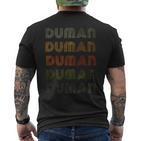 Love Heart Duman Grungeintage Duman T-Shirt mit Rückendruck