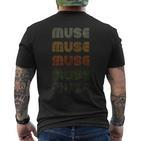 Love Heart Muse Grunge Museintage T-Shirt mit Rückendruck