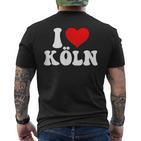 I Love Köln S T-Shirt mit Rückendruck