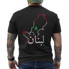 I Love Lebanon Lebanese Flag Lebanese Flag Lebanon T-Shirt mit Rückendruck