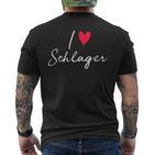 I Love Schlager T-Shirt mit Rückendruck