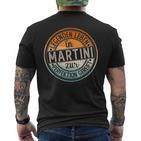 Martini Retro Colours Legends Life In Martini T-Shirt mit Rückendruck