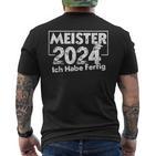 Master 2024 Masterletter Master Exam T-Shirt mit Rückendruck