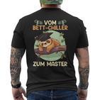 Masterarbeit Bestandenom Bett-Chiller Zum Master Abschluss T-Shirt mit Rückendruck