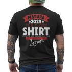 Matura 2024 Maturant Maturantin Graduation T-Shirt mit Rückendruck