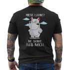 With Meckerndes Nilopferd Miese Laune Hab Noch Nölpferd Rumnölen T-Shirt mit Rückendruck