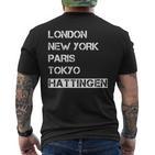 Meine Stadt Geburtort & Heimatliebe Hattingen T-Shirt mit Rückendruck