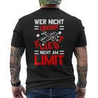 Modellflug Sprüche Lustig Modellbauer Model Flyer Aviator T-Shirt mit Rückendruck