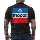 Mopar Retro Flag Logo T-Shirt mit Rückendruck