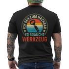 Neighbor Needs Tool Slogan T-Shirt mit Rückendruck