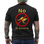 No Kangaroo In Austria No Kangaroo In Austria T-Shirt mit Rückendruck