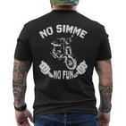 No Simme No Fun Simson Sr50 T-Shirt mit Rückendruck