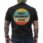 Norbert First Name T-Shirt mit Rückendruck