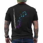 Notes Flute T-Shirt mit Rückendruck