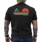 Offline Pixel Dinosaur Retrointage No Wifi T-Shirt mit Rückendruck