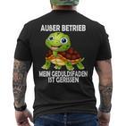 Ohne Betrieb Schildkrötle T-Shirt mit Rückendruck