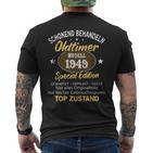 Oldtimer Baujahr 1949 Geborenintage 1949 Birthday T-Shirt mit Rückendruck