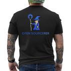 Open Sourcerer Programmer T-Shirt mit Rückendruck