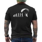 Parachute Paraglide Paramotor Evolution T-Shirt mit Rückendruck