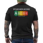 Pfuscher Score T-Shirt mit Rückendruck