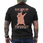 Pigs Pig Master Farmers Pig S T-Shirt mit Rückendruck