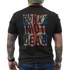 Punk Not Deadintage Uk London Flag Punk Is Not Dead T-Shirt mit Rückendruck