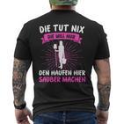 Putzkraft Putzkraft Putzfrau T-Shirt mit Rückendruck