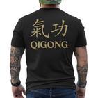 Qi Gong Kleidung Für Yogaübungen Mit Chigong Und Tai Chi T-Shirt mit Rückendruck