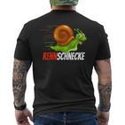 Racing Snail Jogging Runner T-Shirt mit Rückendruck