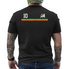 Rastafari Reggae Rasta Lion Of Judah T-Shirt mit Rückendruck