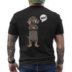 Rauhaardackel Dachshund Dog T-Shirt mit Rückendruck