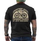 Rente 2024 Bicycle T-Shirt mit Rückendruck