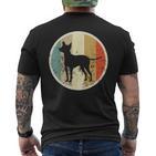 Retrointage Grunge Style Prague Rattler Dog T-Shirt mit Rückendruck