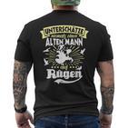 Rügen Holiday Saying Underschätze Man Rügen S T-Shirt mit Rückendruck