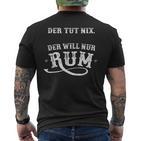 Rum Drinker T-Shirt mit Rückendruck