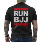 Run Bjj Brazilian Jiu-Jitsu Bjj Belt T-Shirt mit Rückendruck