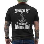 Sailing For Sailors Sailing Ship Skipper Boat Sailor T-Shirt mit Rückendruck