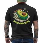 Schlavocado Avocado Pyjamas Nightdress Pyjamas Sleep T-Shirt mit Rückendruck