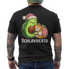 Schlavocato Official Sleep Pyjamas Sleep Avocado Cat T-Shirt mit Rückendruck