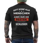 Schlesien Schlesier Deutschland Poland Slogan T-Shirt mit Rückendruck