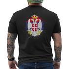 Serbia Balkan Jugo Serbia Srbija Serbe T-Shirt mit Rückendruck