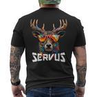 Servus Costume Costume Stag Tyrol & Bavaria T-Shirt mit Rückendruck