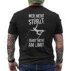 Skiing Apres Ski Slogan Hobby Skier T-Shirt mit Rückendruck