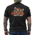 Sleeping Tiger I Tiger Children's T-Shirt mit Rückendruck