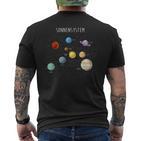 Solar System Planets Star System Sun & Universe T-Shirt mit Rückendruck