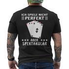 Spektacular Card Player T-Shirt mit Rückendruck