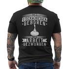 Stockfeuer Geboren Work Gezzwungen Icestock Sport T-Shirt mit Rückendruck