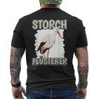 Stork Whisperer Storchflüsterer Sachenogel Stork T-Shirt mit Rückendruck