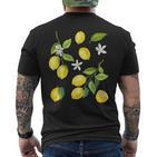 Summer Lemon Fruits Lemon T-Shirt mit Rückendruck